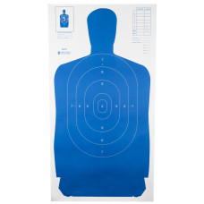 Action Target B-27S Standard Target, Full Size Blue Silhouette, 24