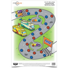 Birchwood Casey Pregame Target, Check Flag, 12x18, 8 Targets BC-35574
