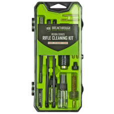 Breakthrough Clean Technologies Vision Series, Cleaning Kit, For AR15, Includes Cleaning Rod Sections, Hard Bristle Nylon Brushes, Jags, Patch Holders, Cotton Patches, Durable Aluminum Handle And Mini Bottles of Breakthroug
