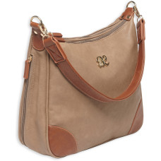 Bulldog Cases Hobo Style Purse, Leather, Universal Fit Holster Included, Taupe Finish BDP-014