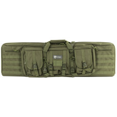 Drago Gear Double Gun Case, Dbl Rfl Cs, OD Green, 600D Polyester, 42