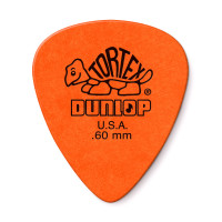 Dunlop TORTEX Standard .60mm Orange Pack of 12 Picks