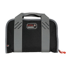 G-Outdoors, Inc. Pistol Case, Black, Soft, Up To 2 Compact Pistols GPS-1107PCCB