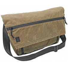 Grey Ghost Gear Wanderer Messenger Bag, Field Tan, Waxed Canvas, 20.5