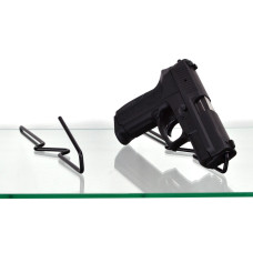 Gun Storage Solutions Handgun Back Kikstands, Vinyl Coated, Fits Guns As Small As .22 Caliber, 1 Per Stand, Free Standing BKIK10