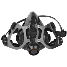 Honeywell Safety Products Half Mask, 7770 Series, Medical Grade Silicone, Medium, Black 770030M