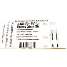 Lee Precision Carbide Factory Crimp Instructions .45 ACP