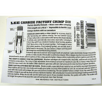 Lee Precision Factory Crimp Die Instructions 40SW/10