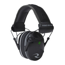 Radians R3200 Dual Mic, Electronic Earmuff, Black/Gray Finish R3200ECS