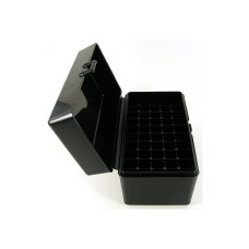 FS Reloading Plastic Ammo Box Small Rifle 50 Round Solid Black